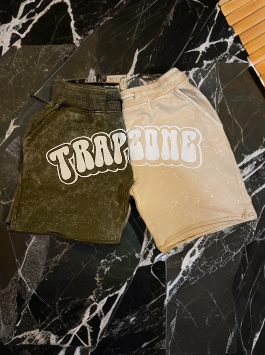 Two pack of Acid-wash Trapzone shorts